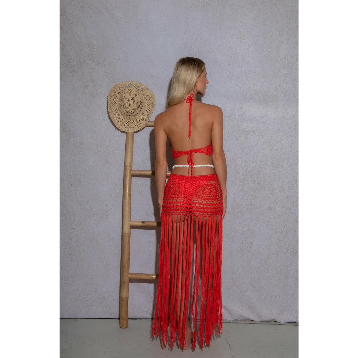 Bora Bora Skirt Set - Crimson